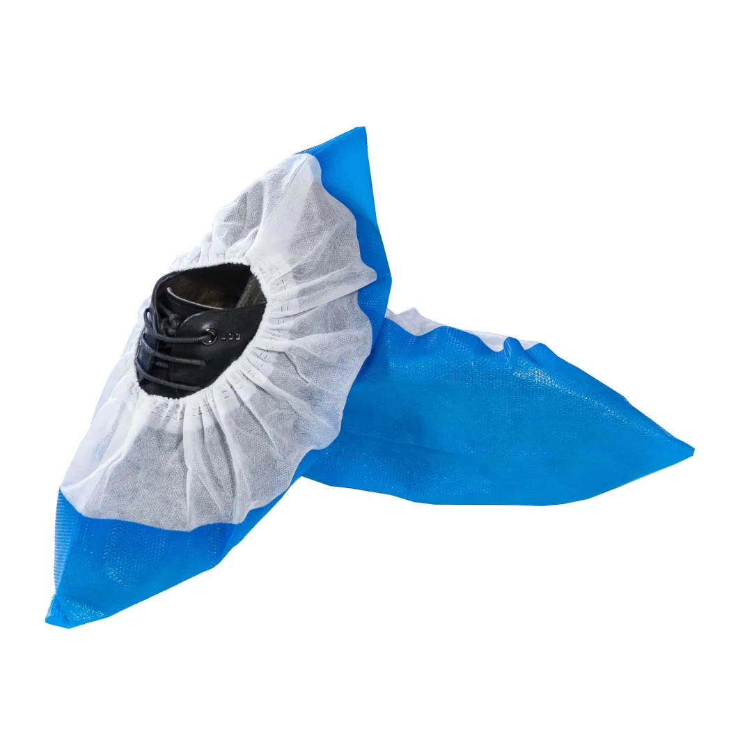 High Quality PP+CPE Coated Waterproof Nonwoven Shoe Cover