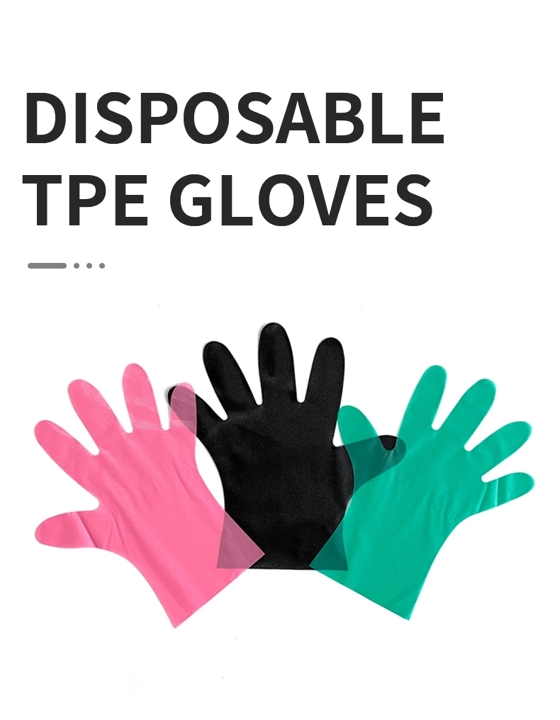 Clear PE Transparent Plastic Disposable Restaurant CPE Glove