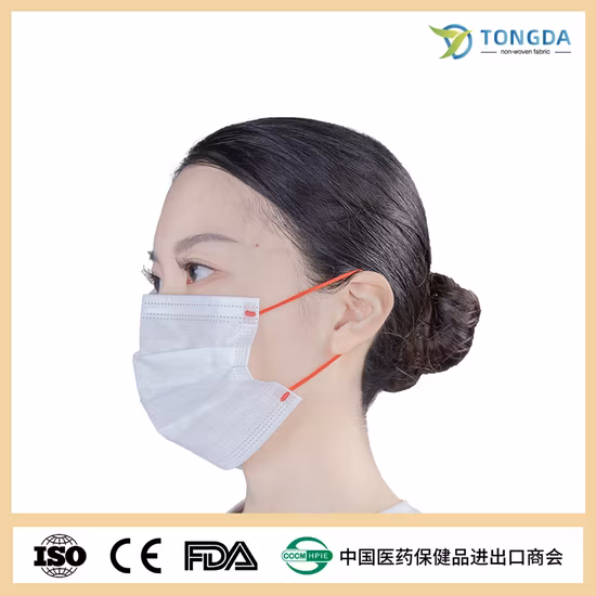 도매 맞춤형 컬러 인쇄 일회용 3ply 부직포 페이스 마스크 공장 가격, 재고 있음 Earloop가 있는 시민 페이스 마스크 3ply