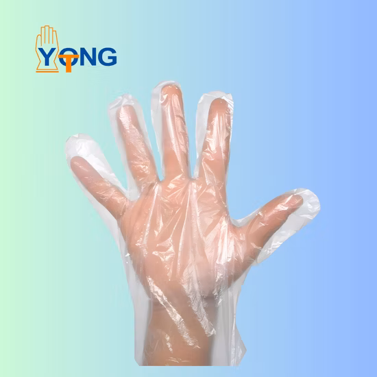 명확한 PE 투명한 플라스틱 처분할 수 있는 대중음식점 CPE 장갑