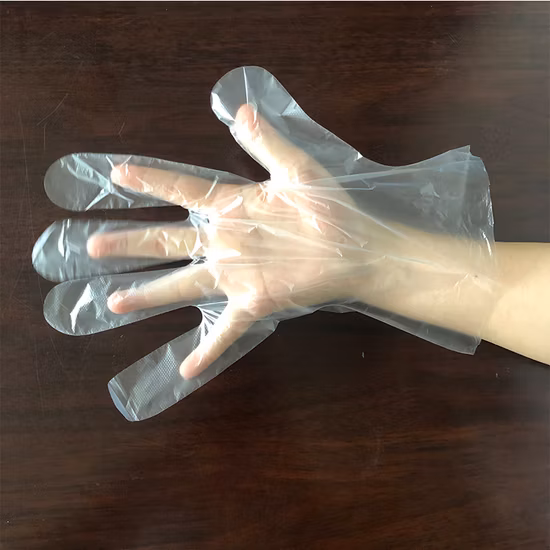 HDPE LDPE CPE TPE 투명 컬러 플라스틱 폴리에틸렌 일회용 장갑